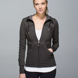 lululemon athletica Grey zip up hoodie light weight coat
